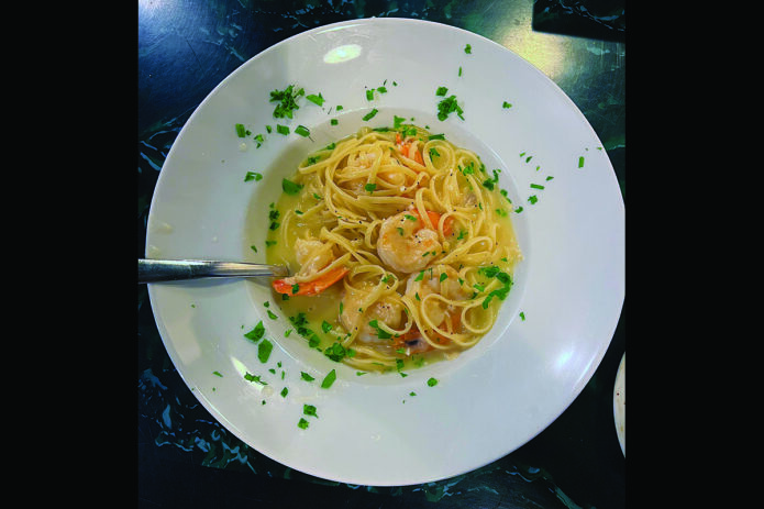 Shrimp Scampi at Casa D’Italia