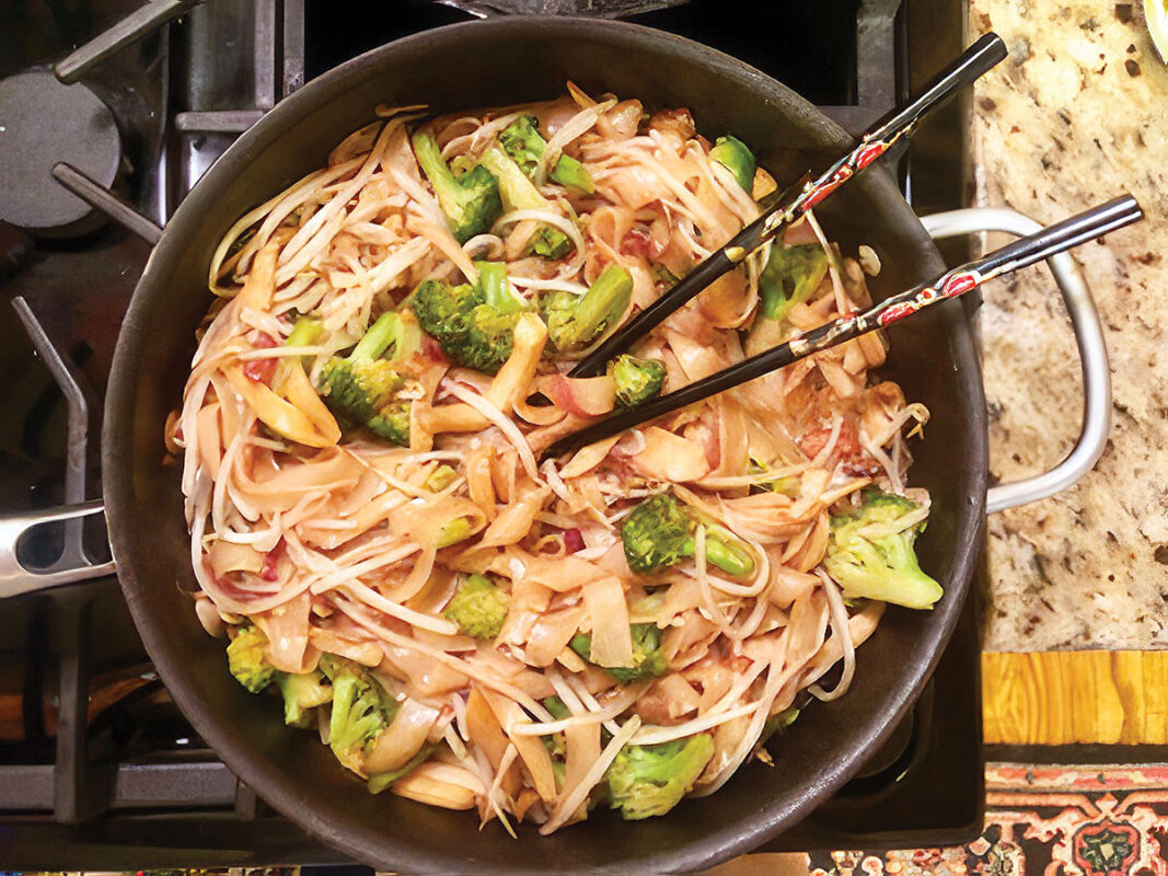 Udon and Mushroom Stirfry