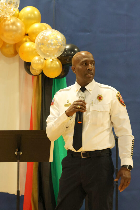 CFR Battalion 2 Chief Kevin Finch delivered the keynote speech CFR Battalion 2 Chief Kevin Finch delivered the keynote speech