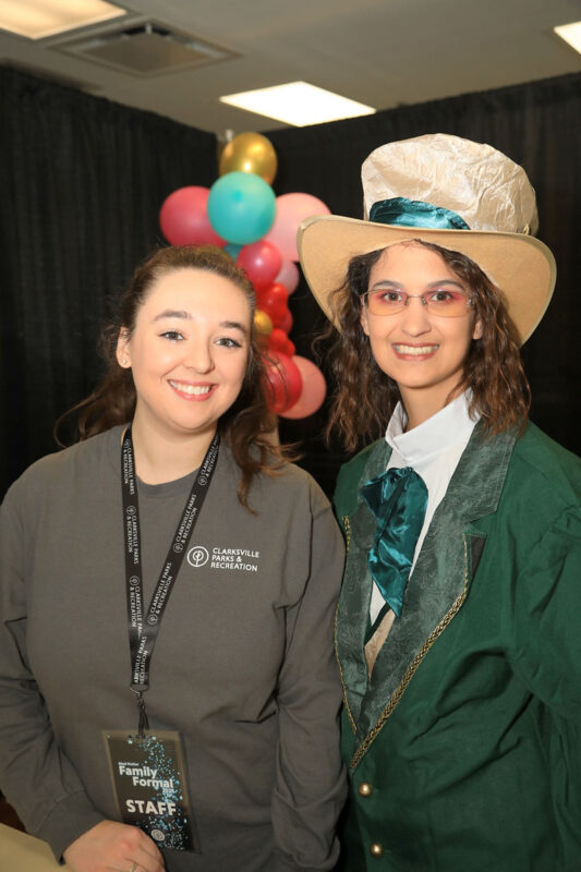 Having fun at this year&rsquo;s Family Formal &ndash; Mad Hatter Edition