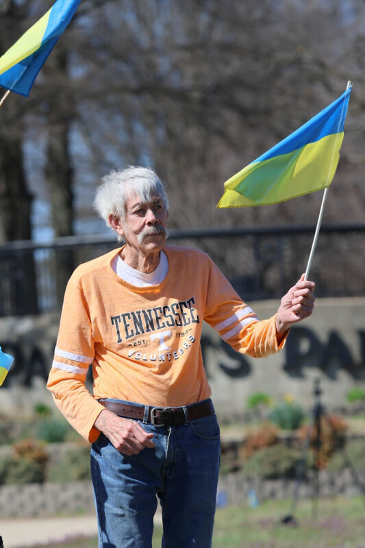 Clarksville Indivisible hosts Rally for Ukraine at Patriots Park Clarksville Indivisible hosts Rally for Ukraine at Patriots Park