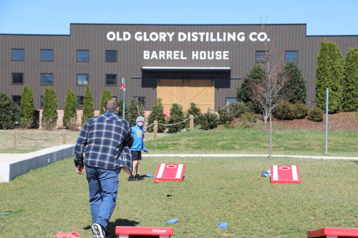 In March, Old Glory Distilling Co.’s Silo Park outdoor dining and entertainment area was officially opened. (Tony Centonze, Clarksville Living Magazine)