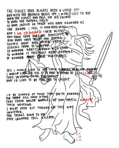 Poem and art by Hannah Charles.