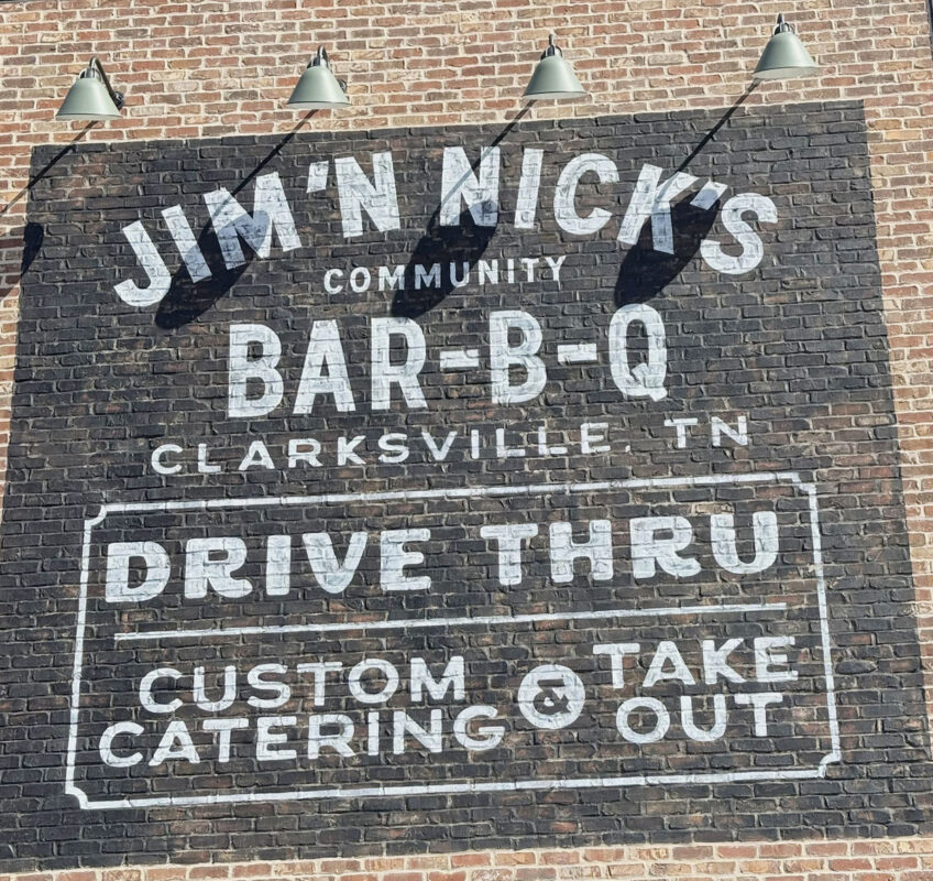 Welcome to Clarksville Jim &lsquo;N Nick&rsquo;s BBQ. (Tony Centonze, Clarksville Living Magazine)