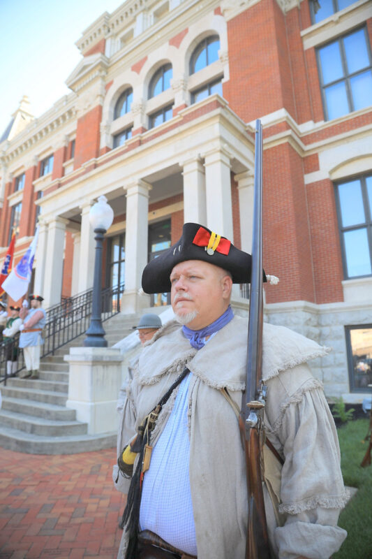 DAR hosts annual Reading of the Declaration of Independence on the Court House steps. (Tony Centonze, Clarksville Living Magazine)
