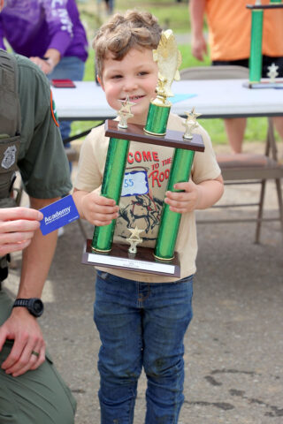 But the biggest catch of the day belonged to Pierce Hager, who pulled in a whopping 4.23 lb fish to claim the biggest fish title in the boys division. (Mark Haynes, Clarksville Living Magazine)