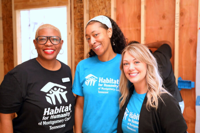 Rashidah Leverett, Antoinette Bessellieu and Laura Burney