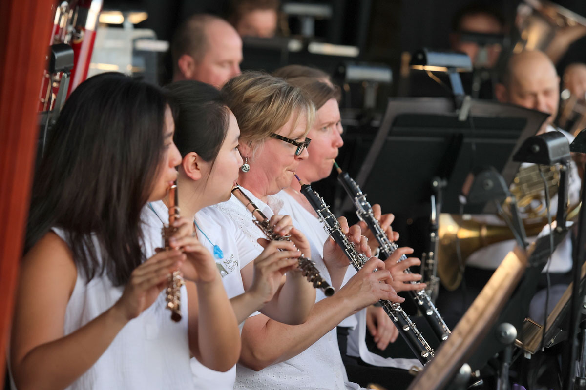 Clarksville welcomed the Nashville Symphony to Downtown Commons for a performance that included works by Brahms, Bizet, John Williams, and more. (Tony Centonze, Clarksville Living Magazine) Clarksville welcomed the Nashville Symphony to Downtown Commons for a performance that included works by Brahms, Bizet, John Williams, and more. (Tony Centonze, Clarksville Living Magazine)
