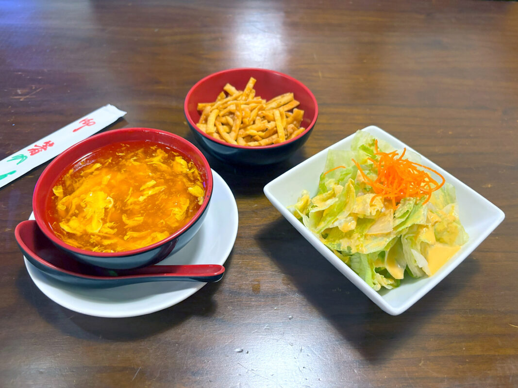 Kori Soup Salad & Wantons. (Matt Schorr)