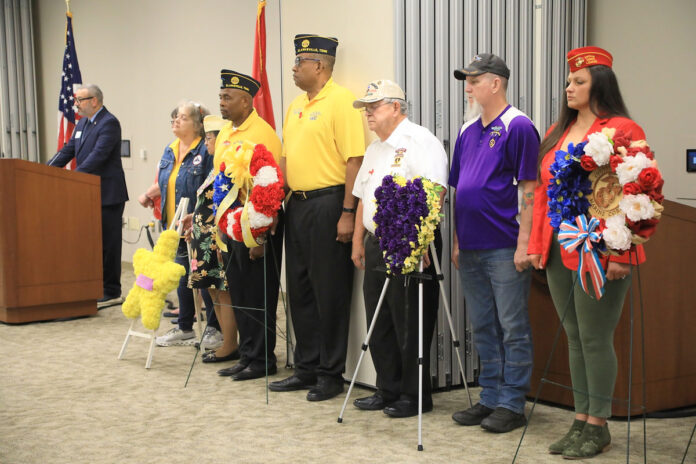 Local Veterans organizations placing wreaths at this year's Memorial Day Ceremony