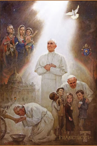 “The Holy Cross" Portrait of His Holiness Pope Francis. (Courtesy of Babailov)