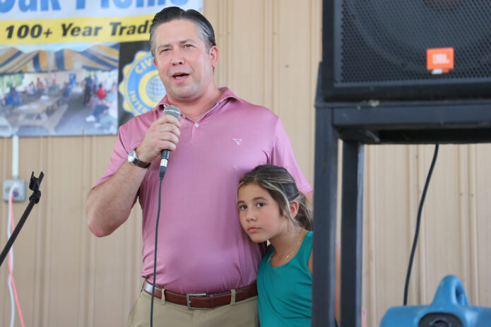 Montgomery County Mayor Wes Golden and Mia. (Mark Haynes, Clarksville Living Magazine)