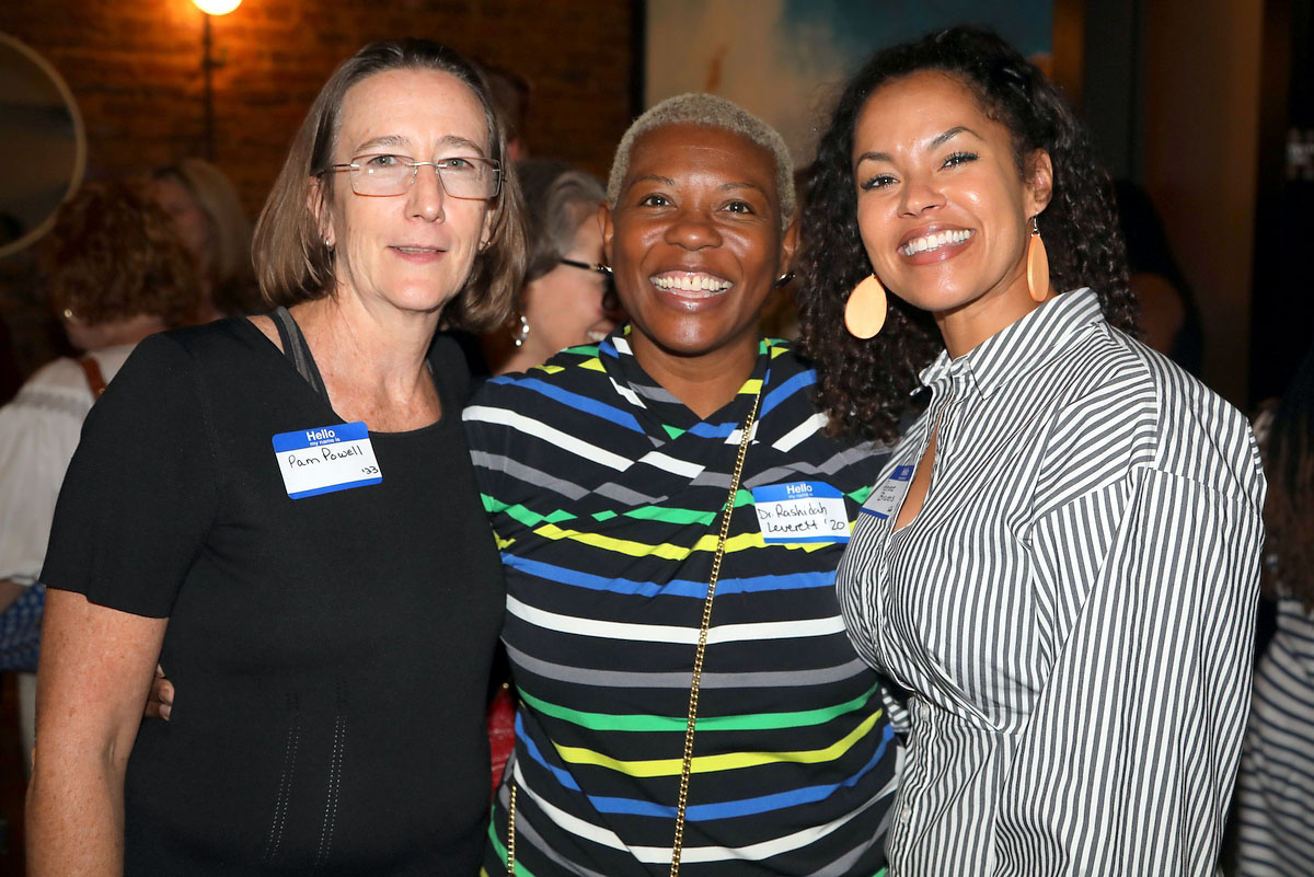 Pam Powell, Rashidah Leverett and Renee Bruens Pam Powell, Rashidah Leverett and Renee Bruens