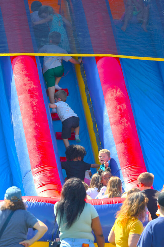 Bouncy Houses were very popular