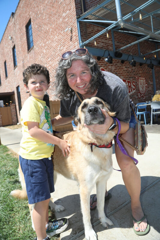 Brian and Liz Donovan with Goldie