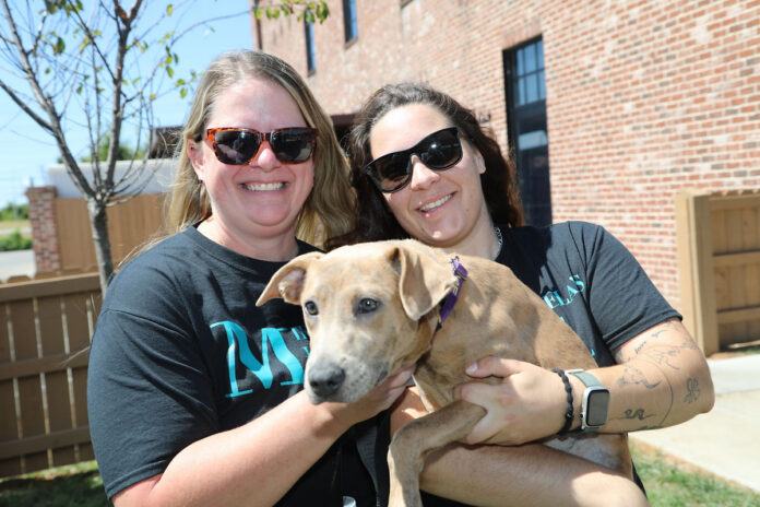 Rebecca Schumpe and Morgan Mraz with Cinnamon