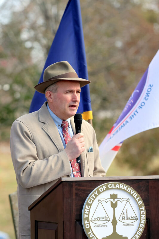 SAR's Jim Thweatt read a biography of Velentine Sevier SAR's Jim Thweatt read a biography of Velentine Sevier