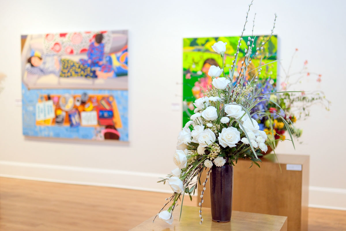Floral arrangements in the Crouch Gallery by Kelly Smart & Helen Morris Floral arrangements in the Crouch Gallery by Kelly Smart & Helen Morris