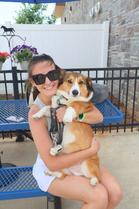 Caroline Talkington and Cilantro