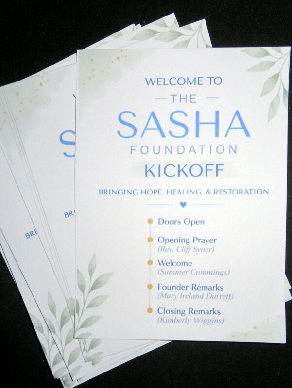 Sasha Foundation. (Tony Centonze, Clarksville Living Magazine)