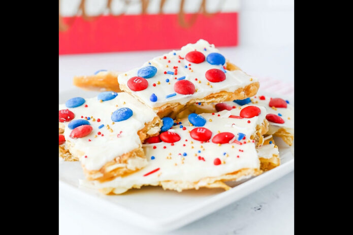 Red White and Blue Saltine Bark